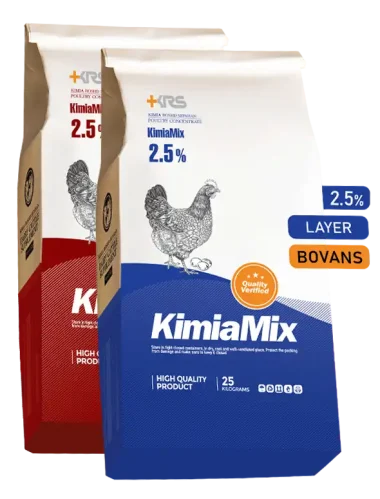 کنسانتره مرغ تخمگذار نژاد بونز (2/5%) (پرورش و تولید)
